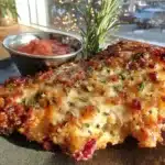 crispy baked parmesan crusted chicken - featured image