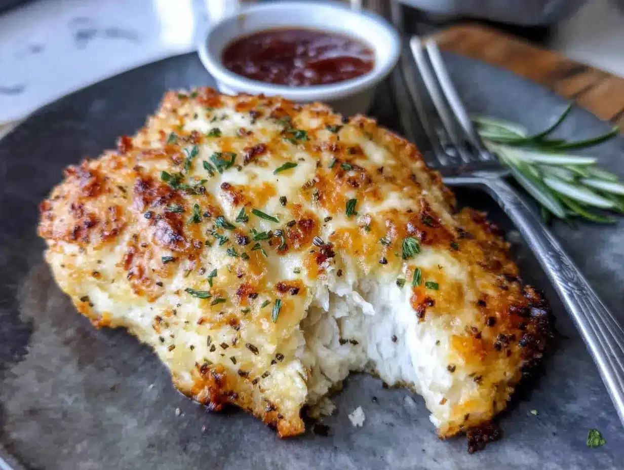 crispy baked parmesan crusted chicken preparation steps