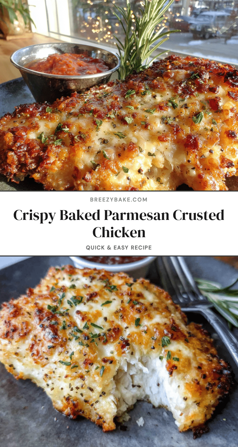 crispy baked parmesan crusted chicken recipe