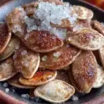 crispy cinnamon sugar pumpkin seeds - featured image