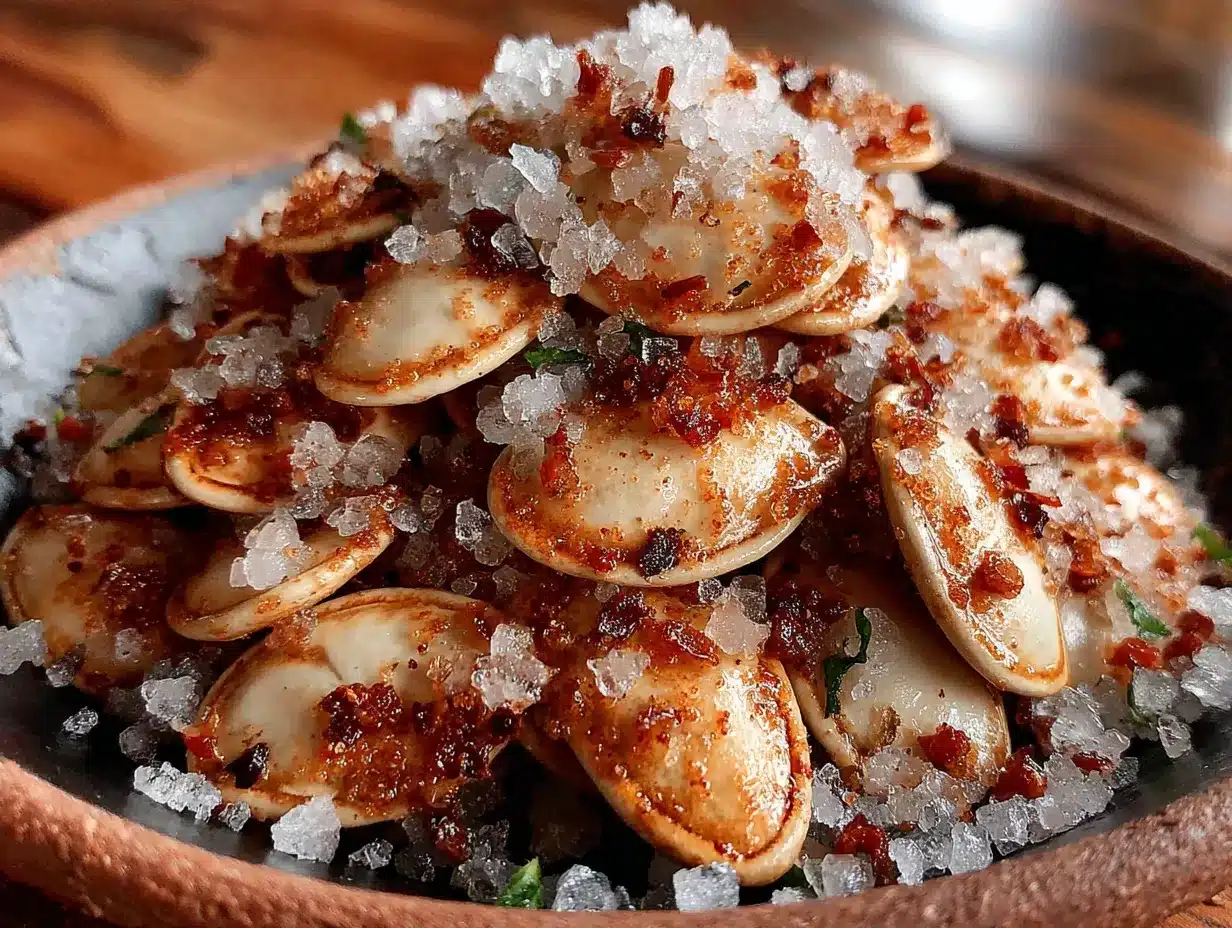 crispy cinnamon sugar pumpkin seeds preparation steps
