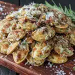 crispy roasted garlic parmesan pumpkin seeds - featured image