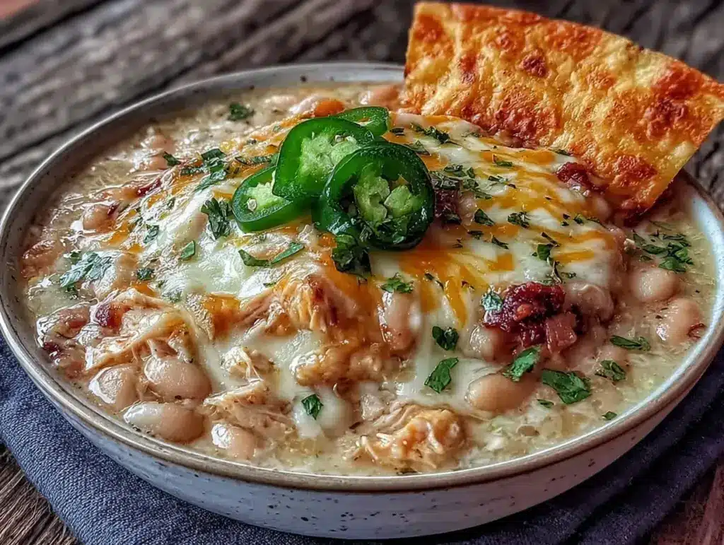 crockpot white chicken chili - featured image