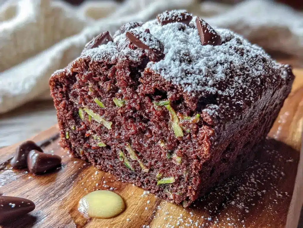 double chocolate zucchini bread - featured image