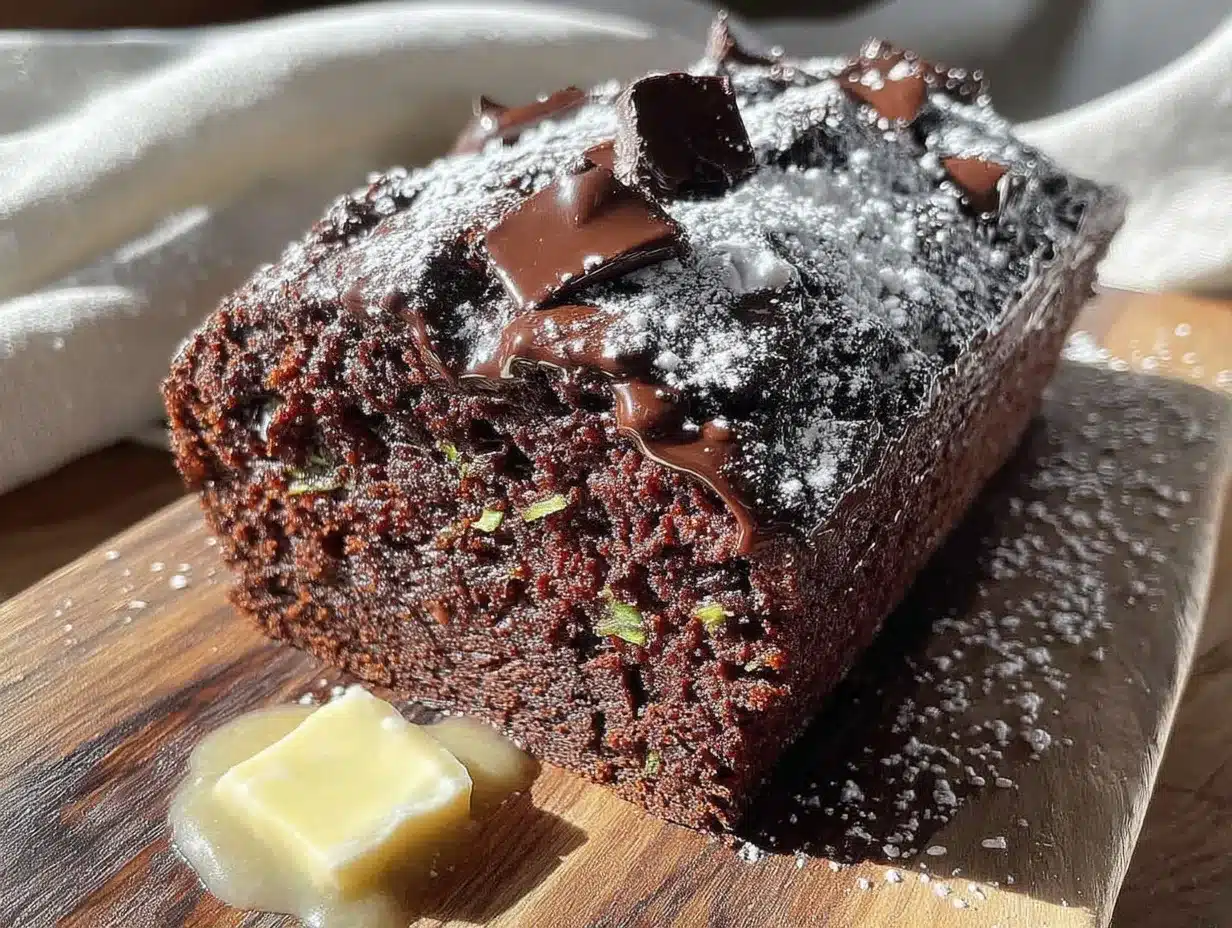 double chocolate zucchini bread preparation steps