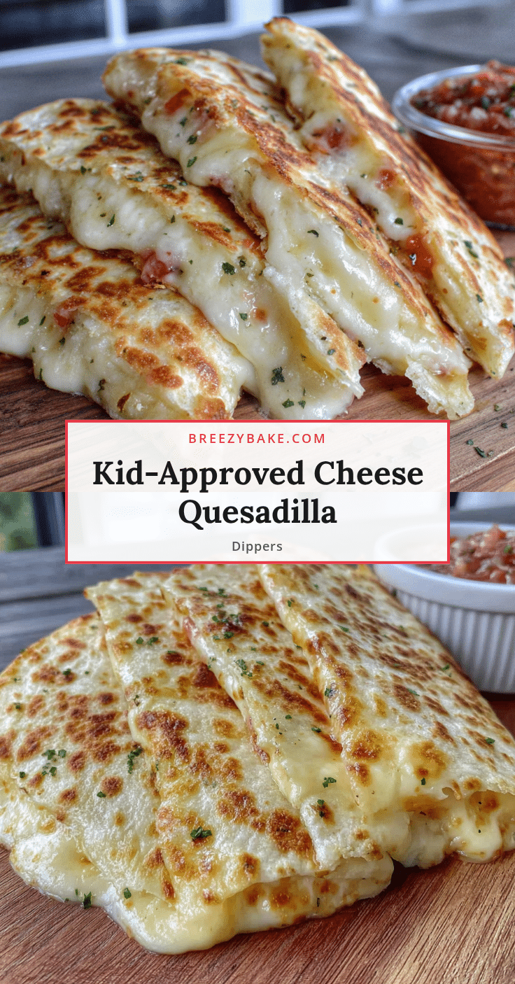 easy cheese quesadilla dippers for kids recipe