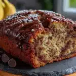 easy one-bowl banana bread with chocolate chips - featured image