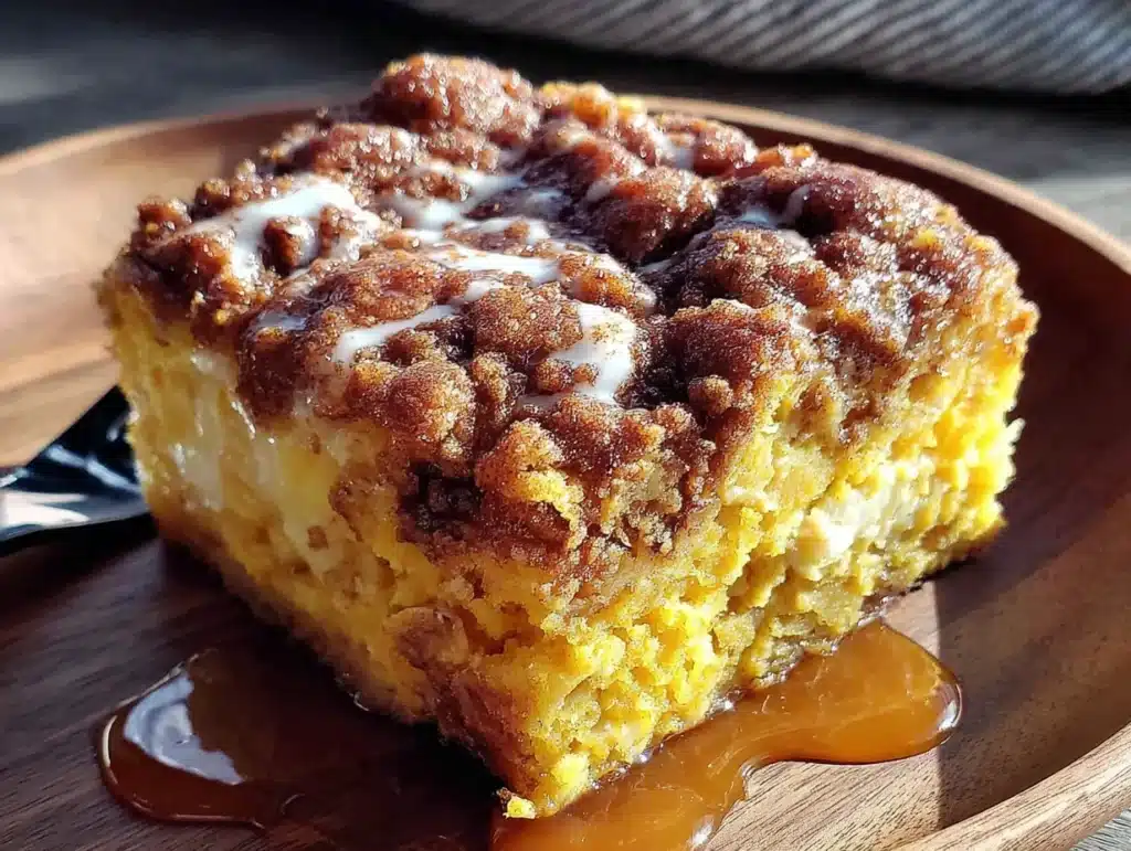easy pumpkin dump cake - featured image