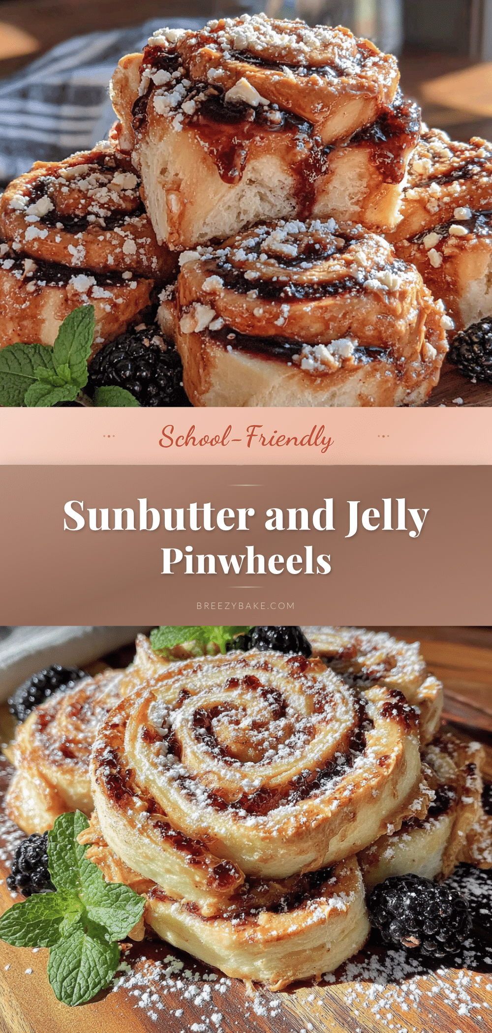 easy sunbutter and jelly pinwheels recipe