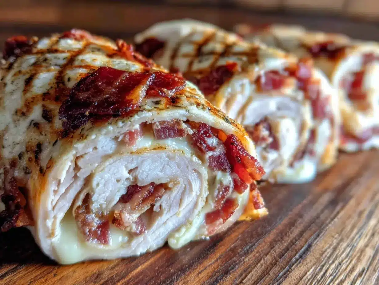 Easy turkey and cheese pinwheels preparation steps