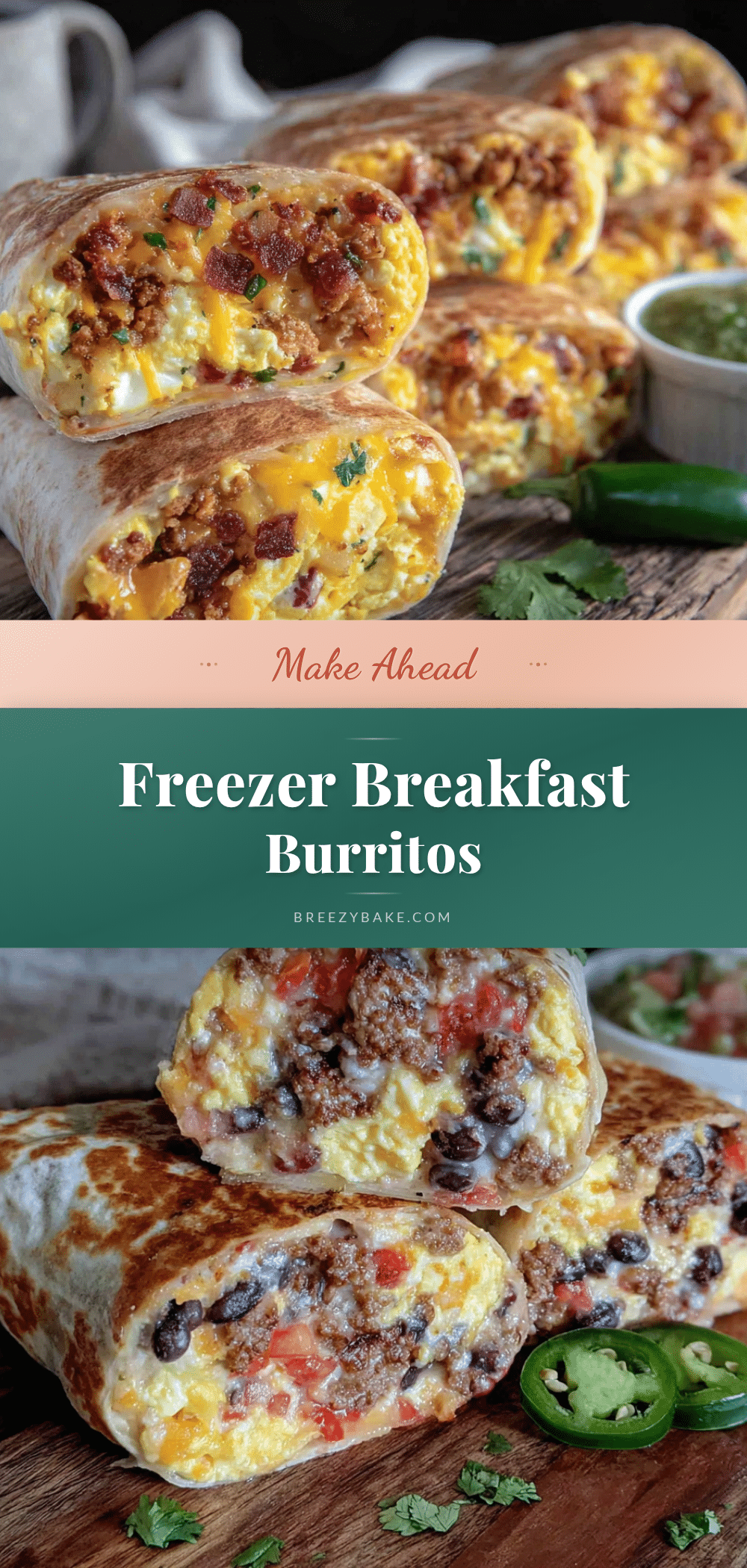 freezer-friendly breakfast burritos recipe
