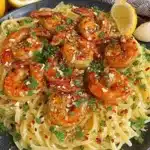 garlic butter shrimp scampi pasta - featured image