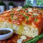 garlic herb sourdough focaccia - featured image