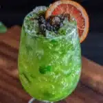 green Halloween cocktail - featured image