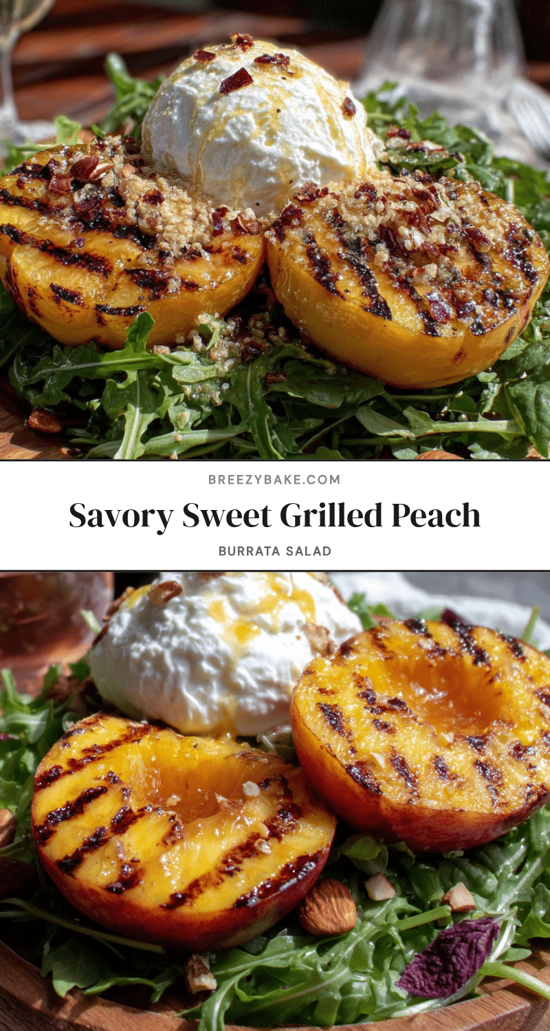 grilled peach and burrata salad recipe