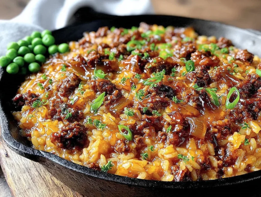 ground beef and rice skillet - featured image