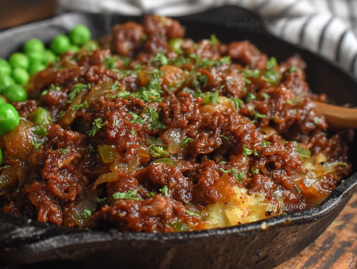 ground beef and rice skillet preparation steps
