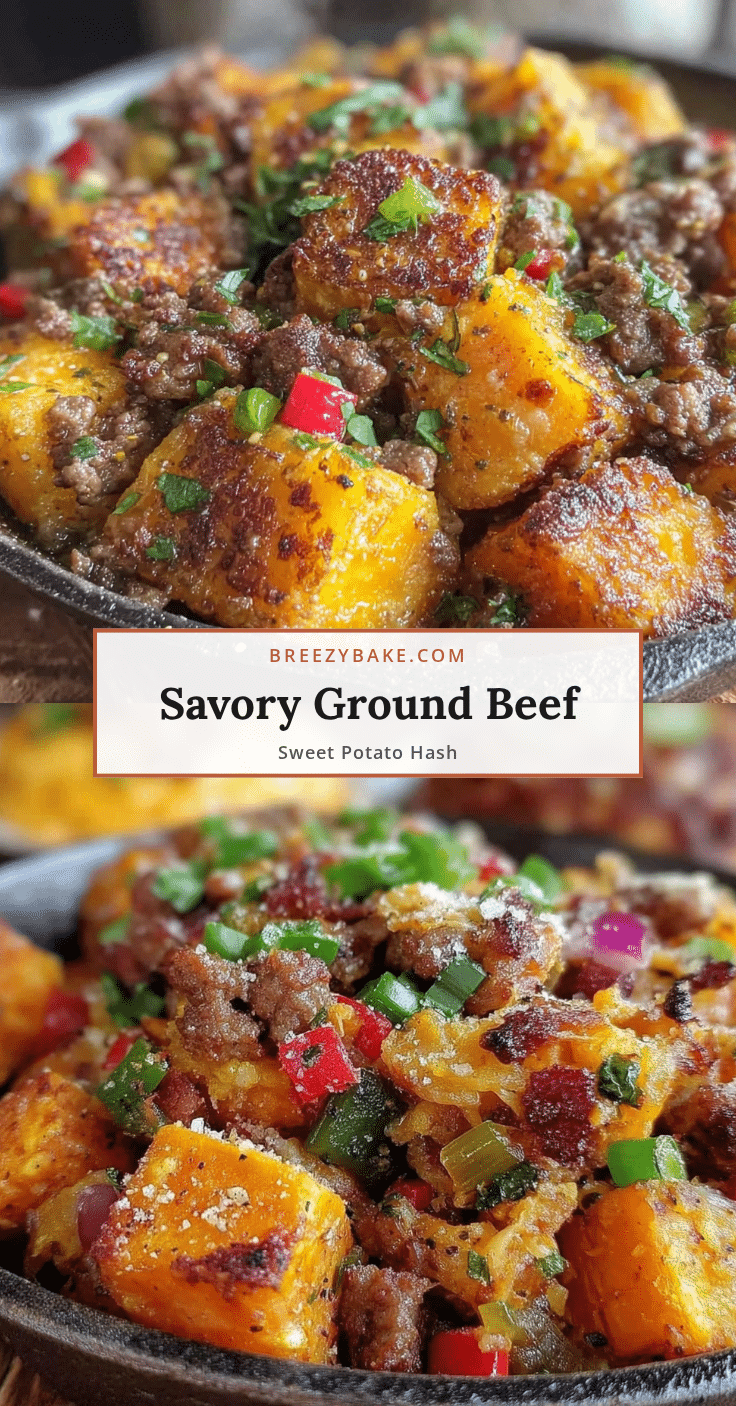ground beef sweet potato skillet hash recipe
