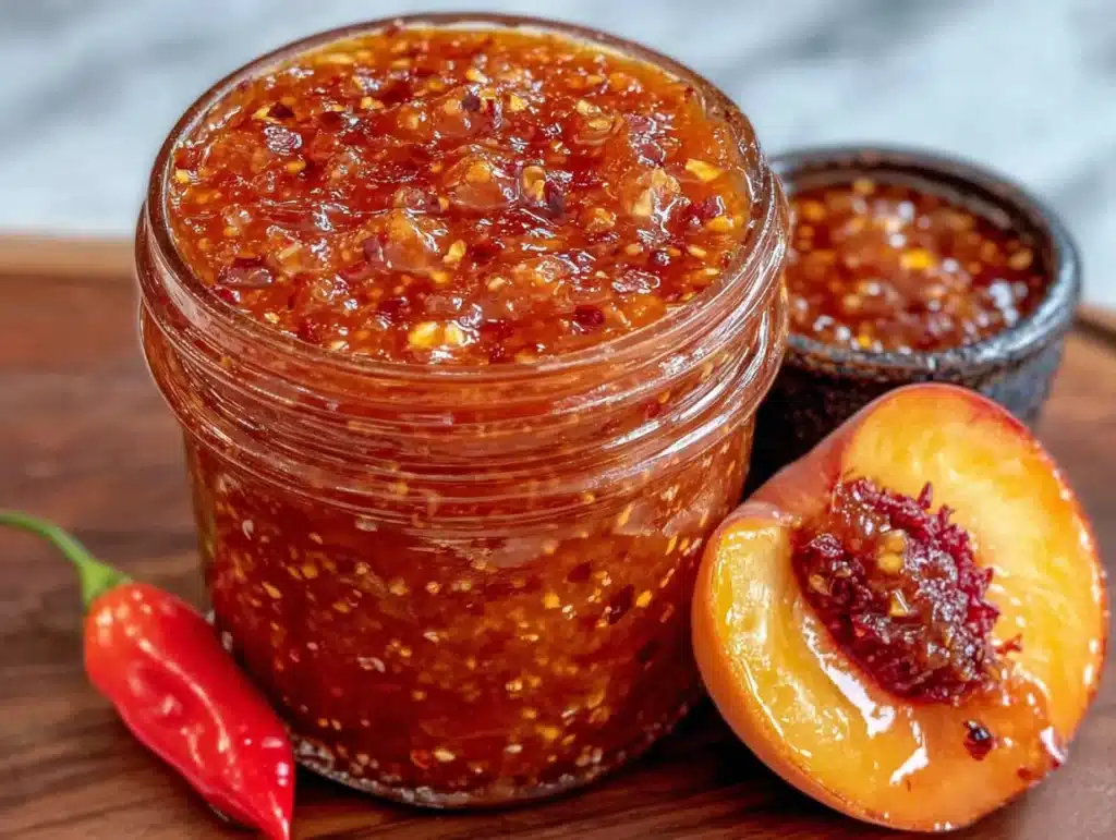 habanero peach hot sauce - featured image