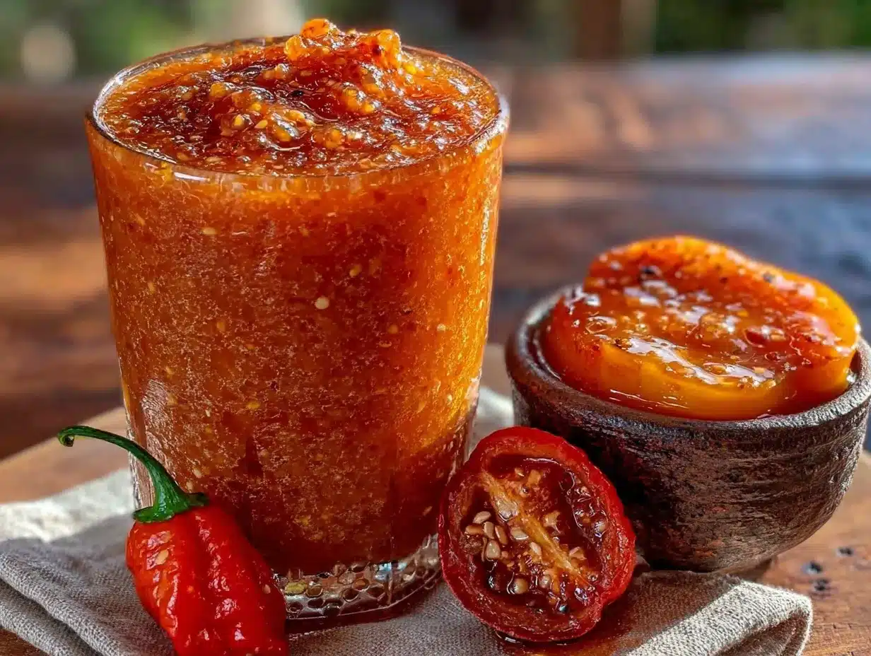 habanero peach hot sauce preparation steps