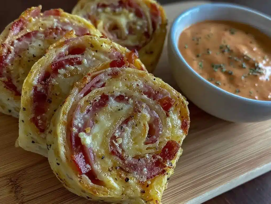 ham and cheese sushi pinwheels - featured image