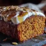 healthy greek yogurt pumpkin bread - featured image