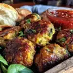 healthy turkey and veggie meatballs - featured image
