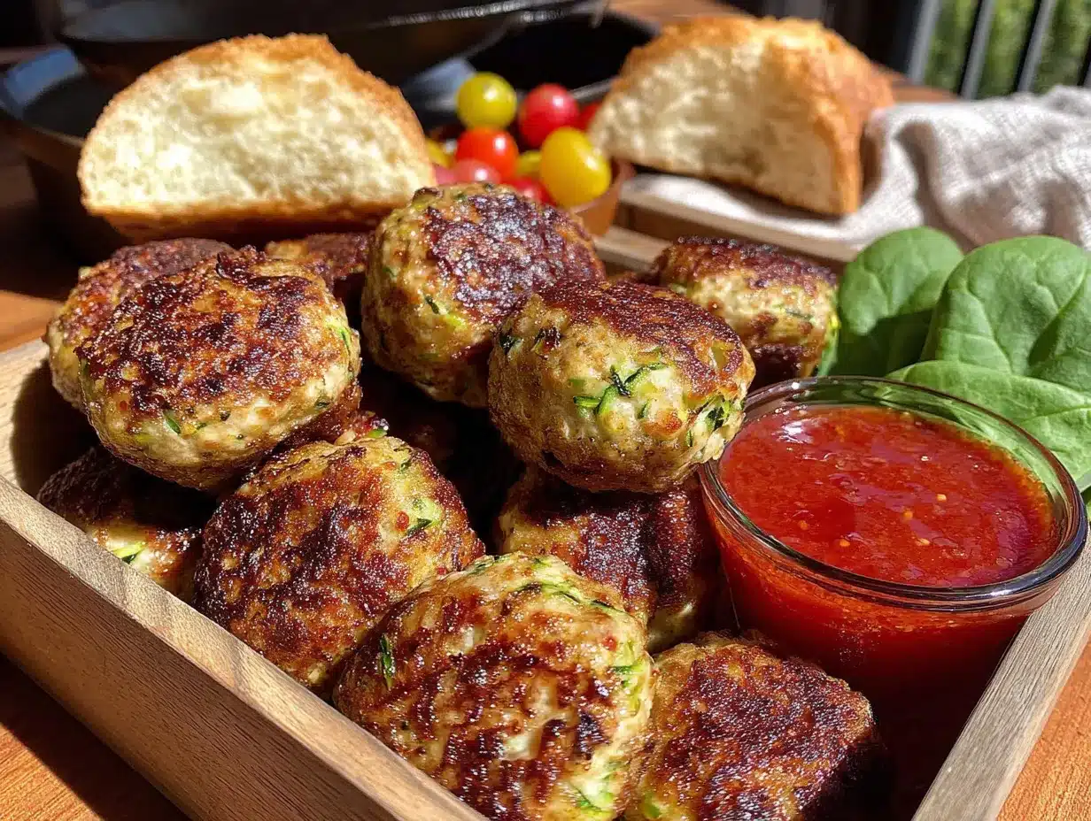 healthy turkey and veggie meatballs preparation steps