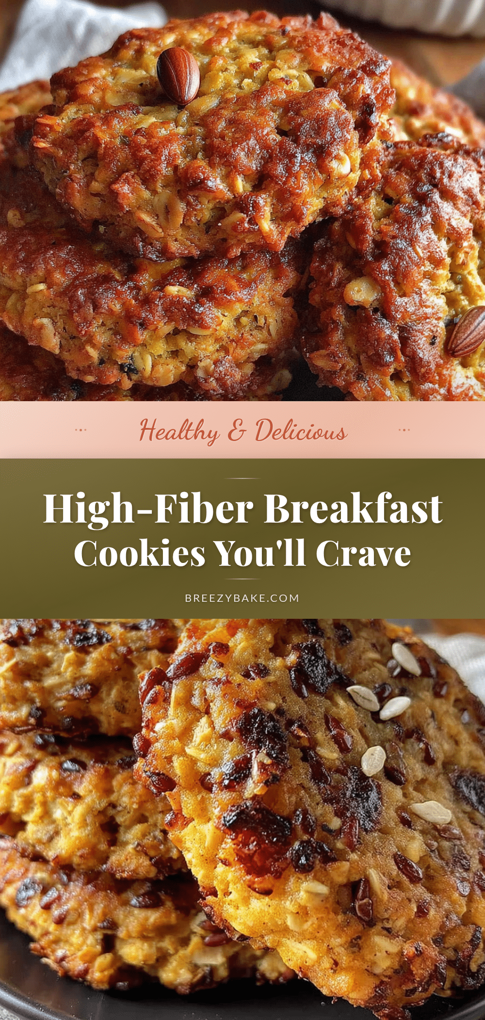 High-fiber breakfast cookies recipe