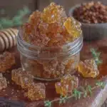 homemade honey elderberry gummies - featured image