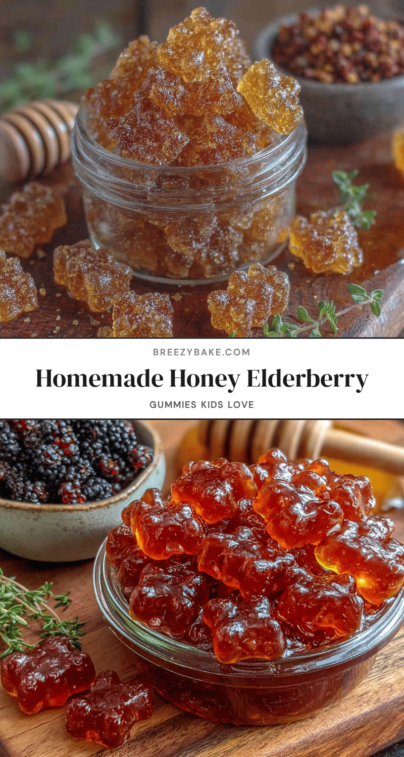 homemade honey elderberry gummies recipe
