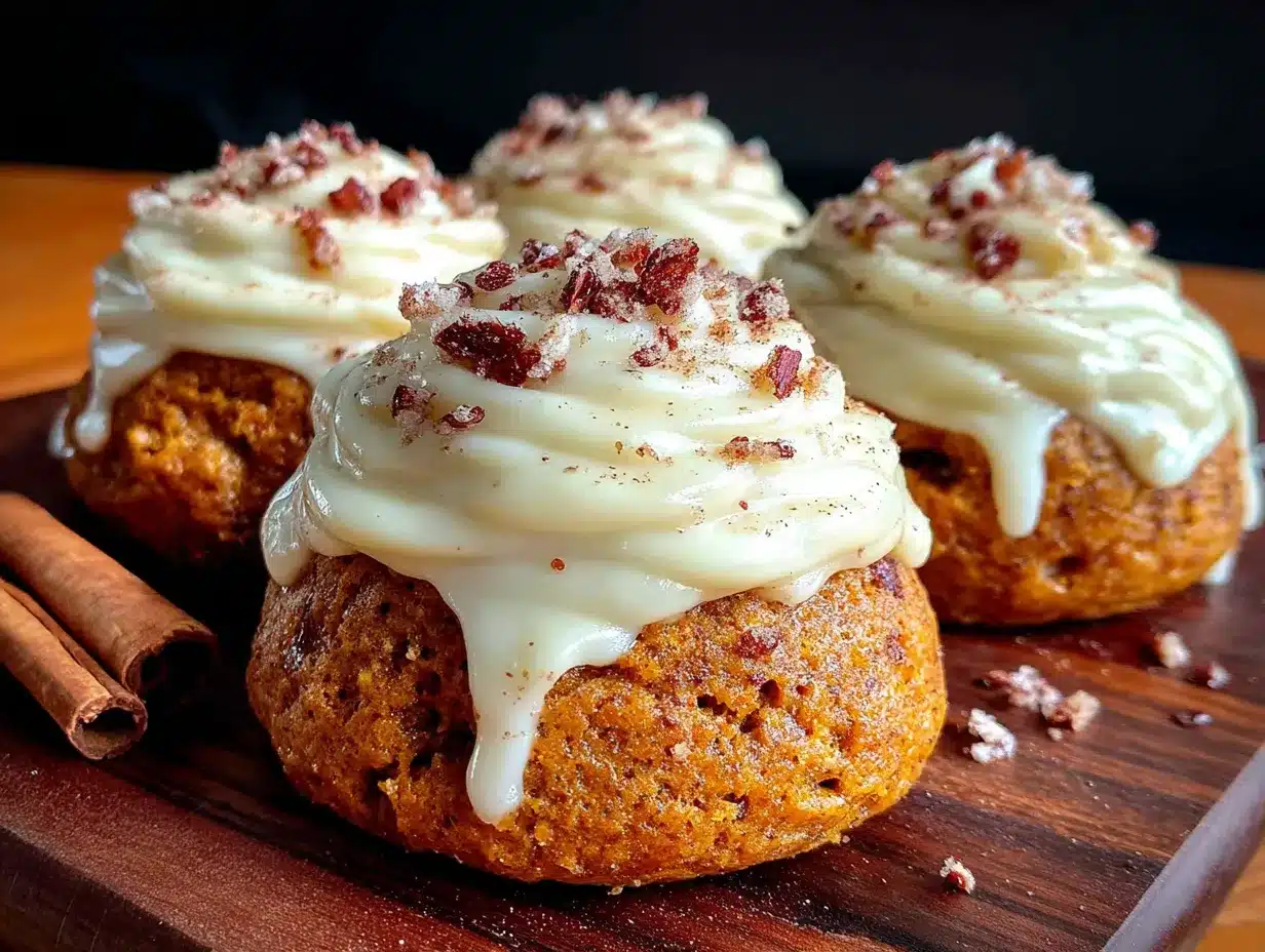 iced pumpkin cookies with cream cheese icing preparation steps