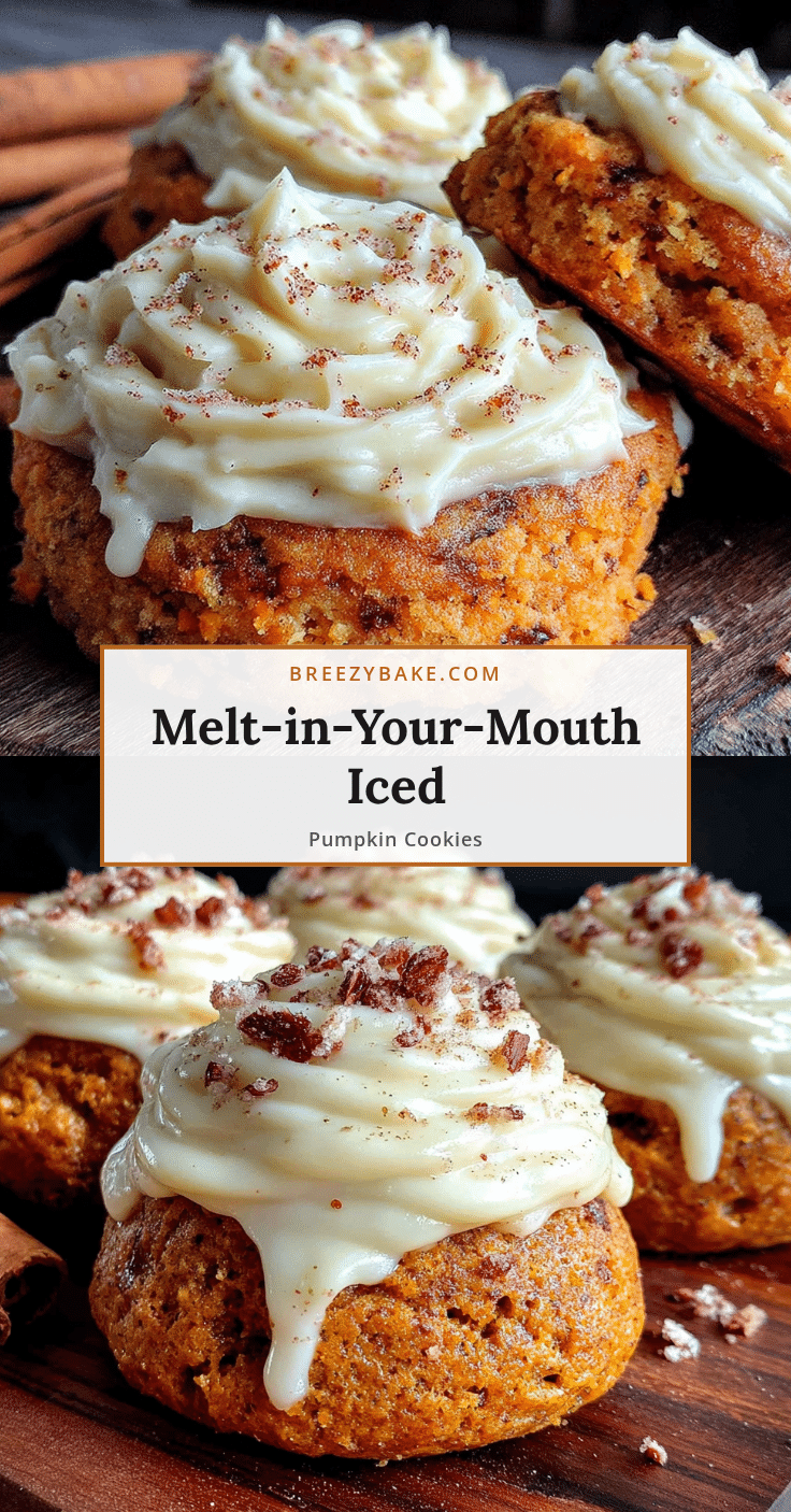 iced pumpkin cookies with cream cheese icing recipe