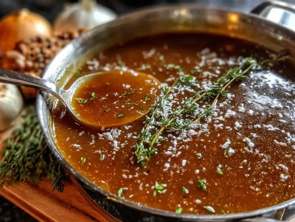 make-ahead turkey gravy - featured image