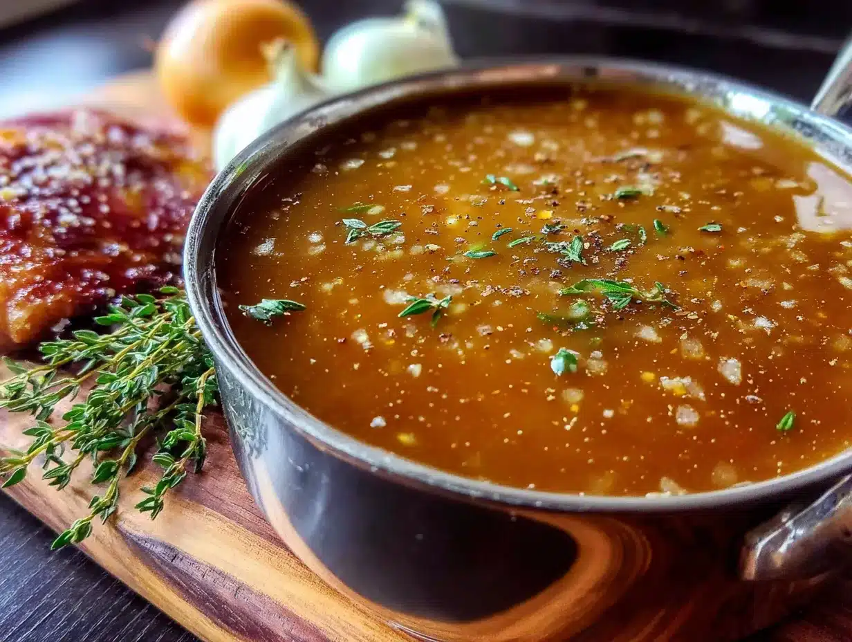 make-ahead turkey gravy preparation steps
