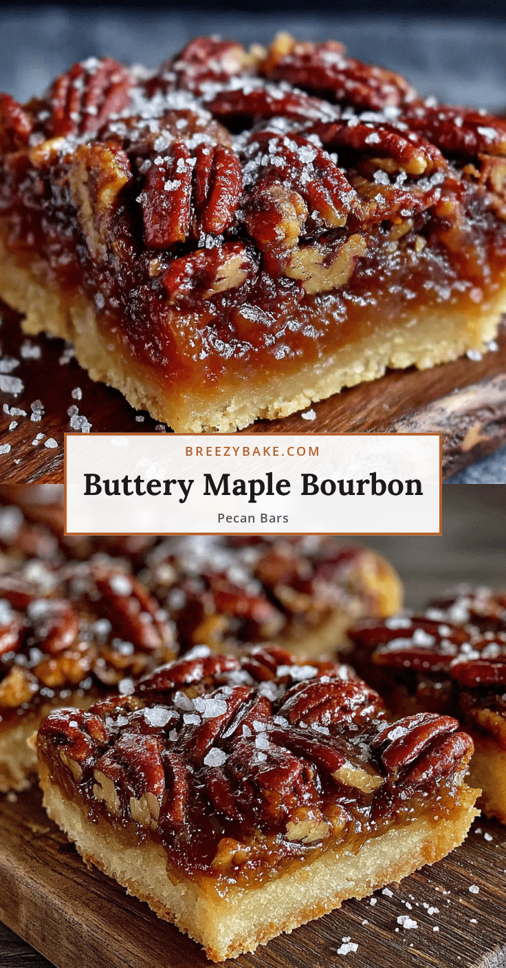 maple bourbon pecan pie bars recipe