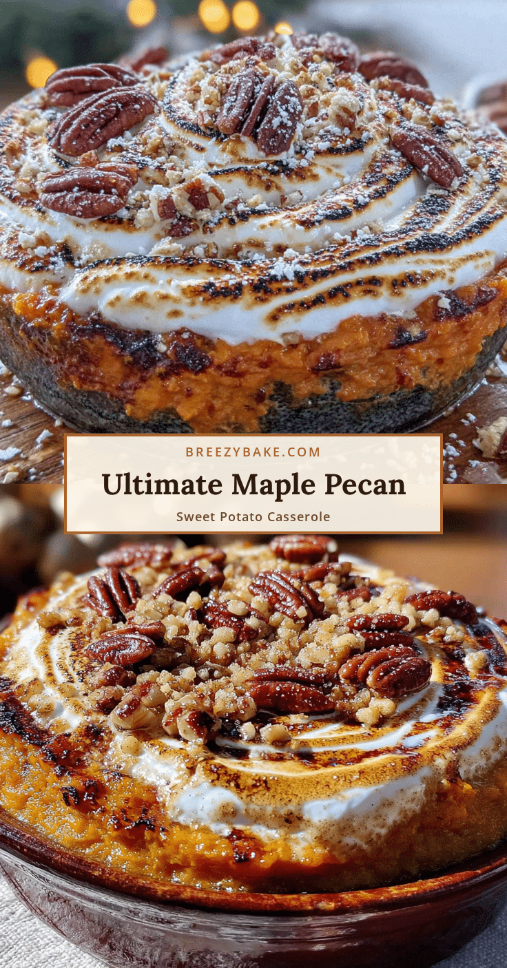 maple pecan sweet potato casserole recipe