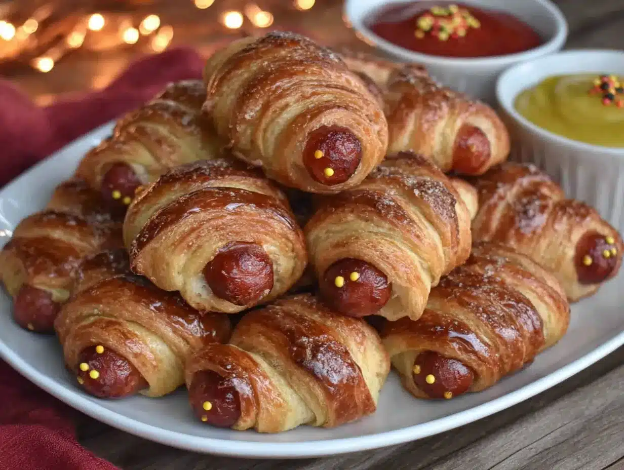 mummy hot dog bites preparation steps