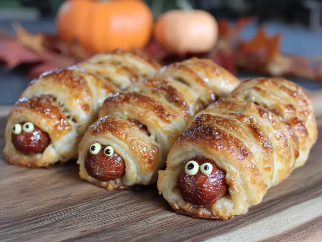 mummy hot dogs with crescent roll wrap - featured image