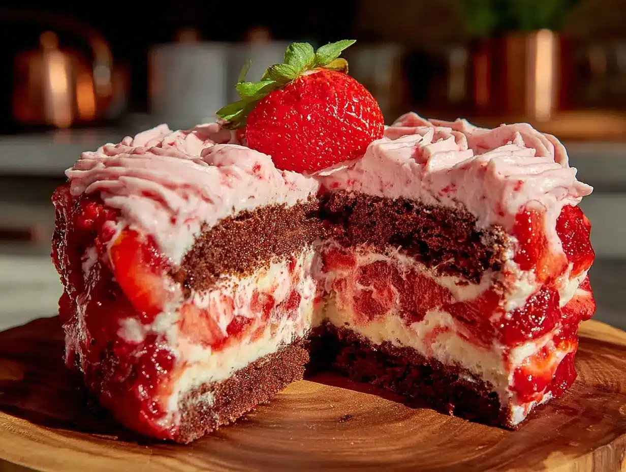 Neapolitan Layer Cake preparation steps