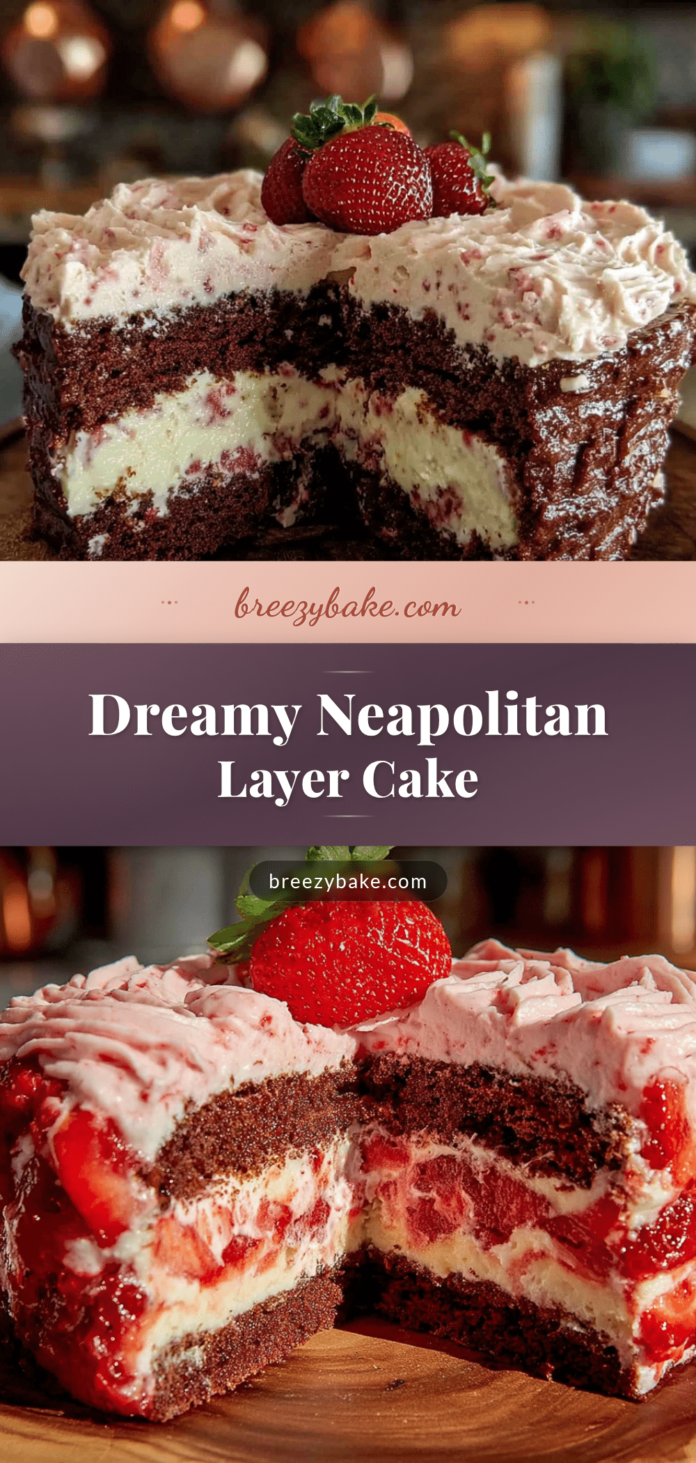 Neapolitan Layer Cake recipe