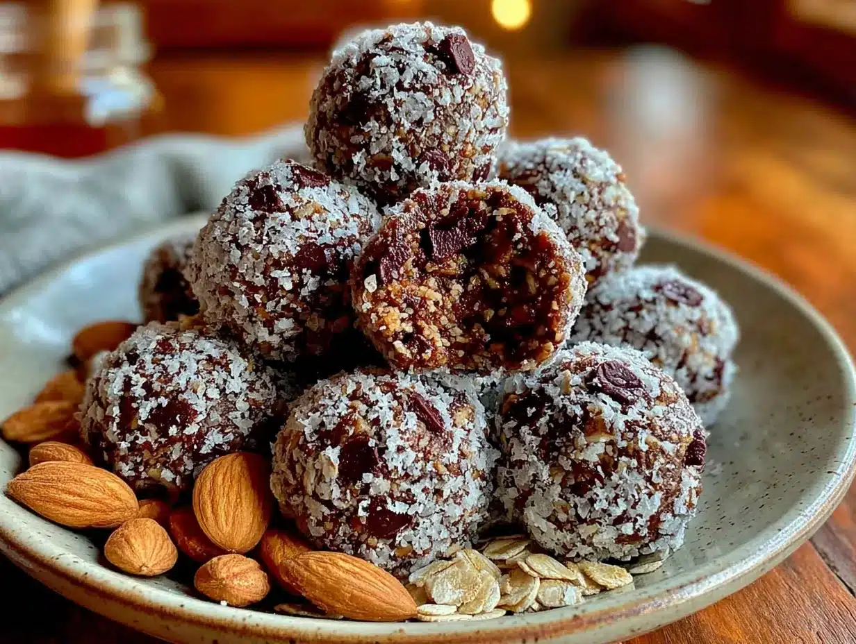 no-bake peanut butter oat energy bites preparation steps