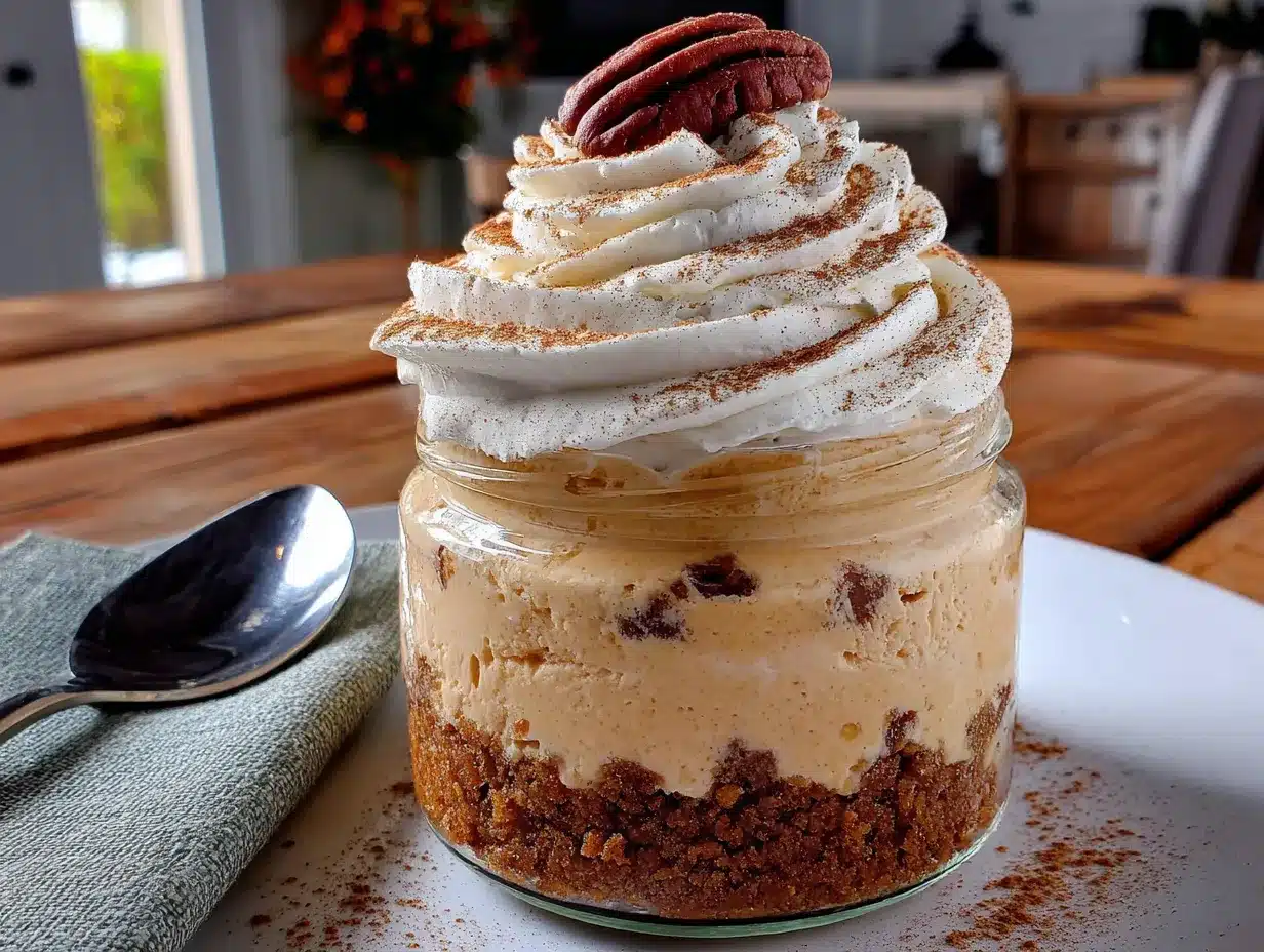 no-bake pumpkin pie parfaits preparation steps