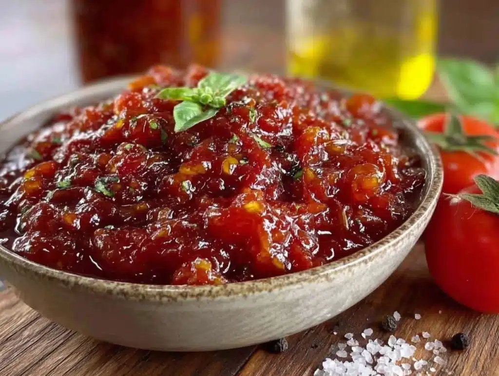 no-peel tomato sauce for canning - featured image