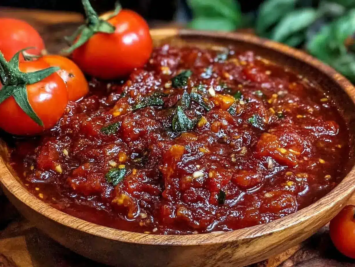 no-peel tomato sauce for canning preparation steps