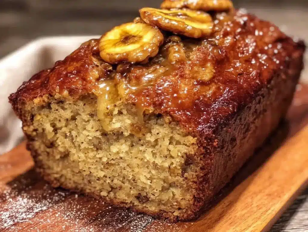 one-bowl banana bread with walnuts - featured image