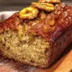 one-bowl banana bread with walnuts - featured image