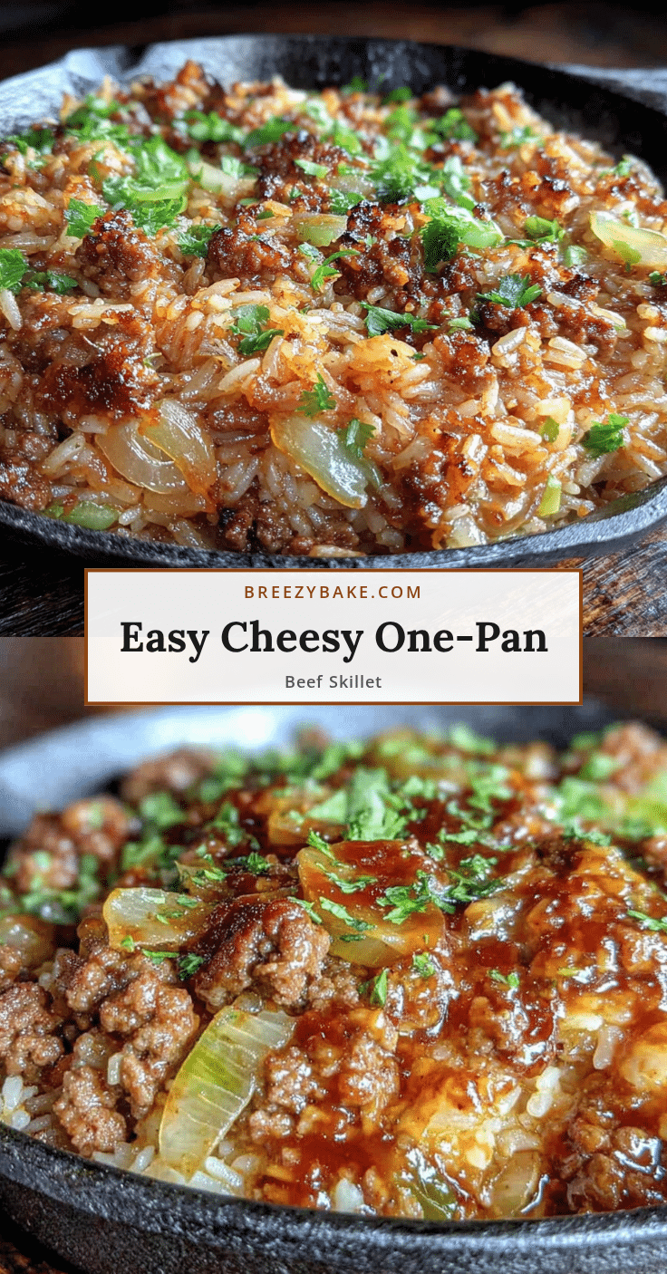 one-pan ground beef and rice skillet recipe