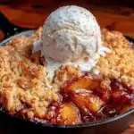peach cobbler skillet - featured image