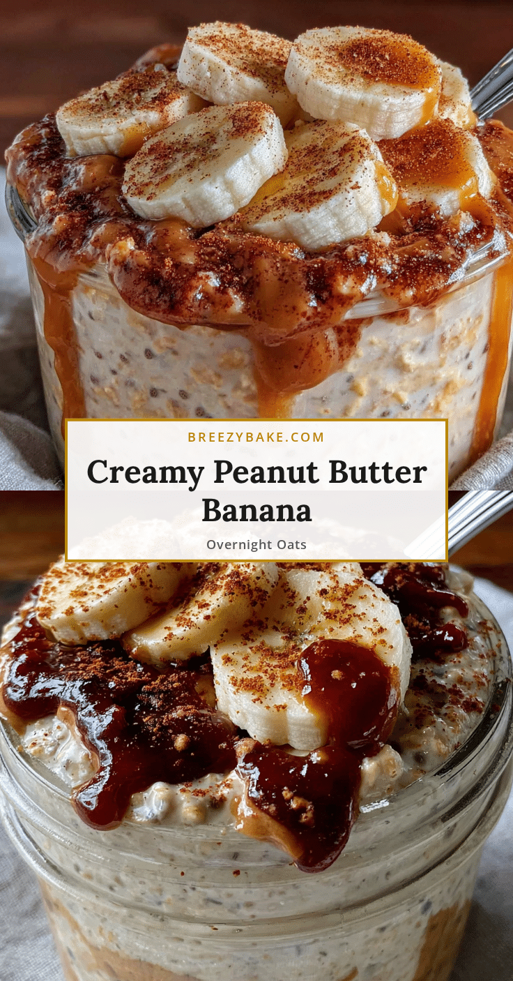 peanut butter banana overnight oats recipe